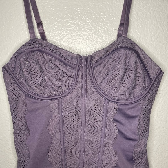 No Boundaries Tops - No Boundaries Purple Lace Tank Top